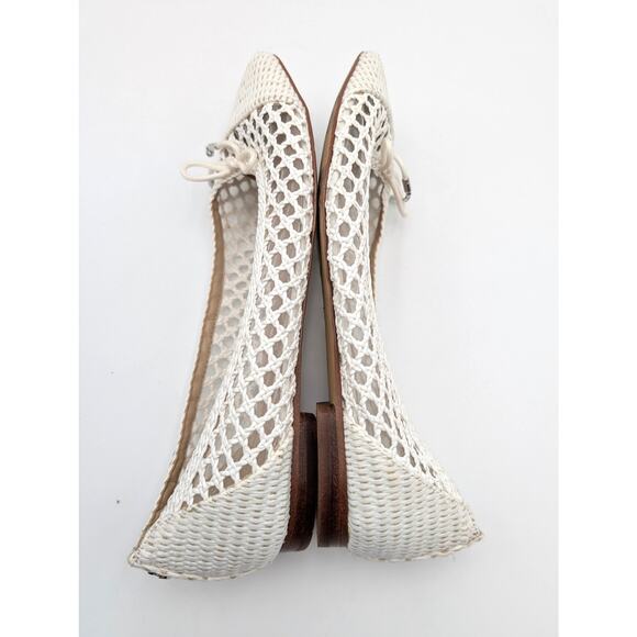 Sam Edelman May Ballet Flat Bow Detail Women's Bright White Size US9 EU40 - Picture 9 of 9